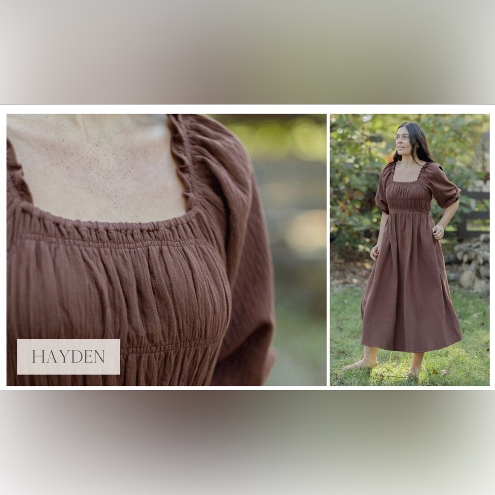 Neuflora Hayden Chocolate Brown Dress